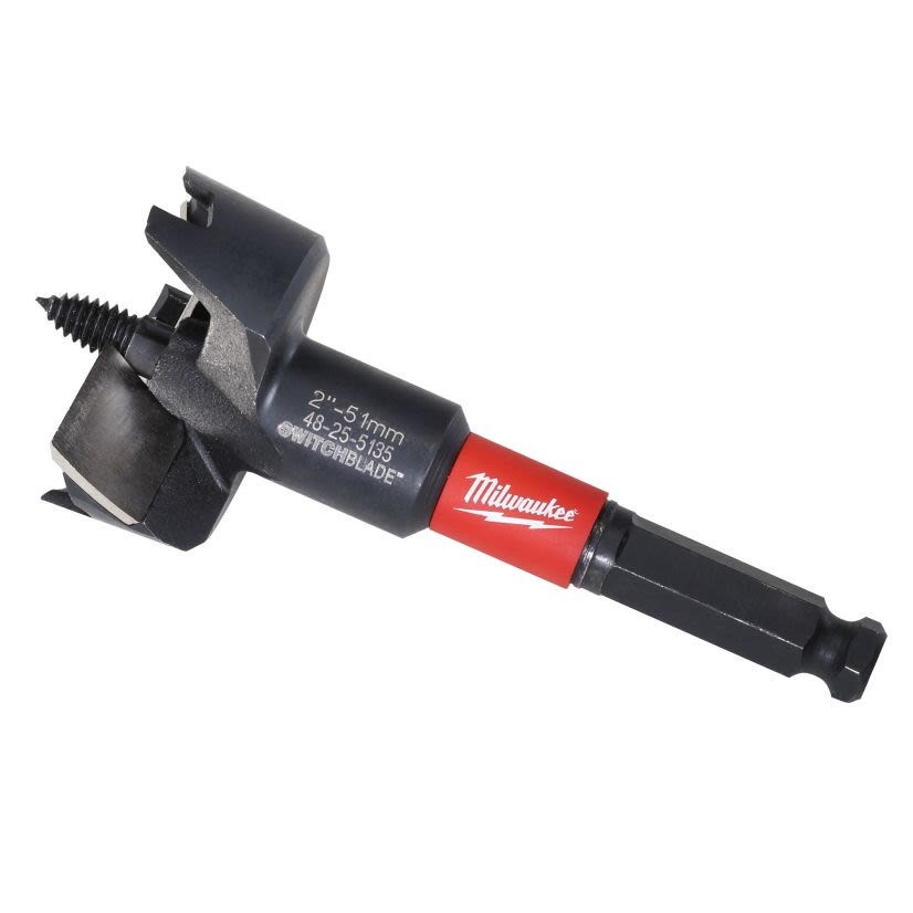 Milwaukee SwitchBlade 48-25-5150 Self-Feed Bit, 2-9/16 in Dia, 5 in OAL, 7/16 in Shank